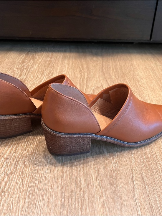 Madewell Brown Leather Cutout D’Orsay Heeled Loafers Shoes 8.5 main image 4